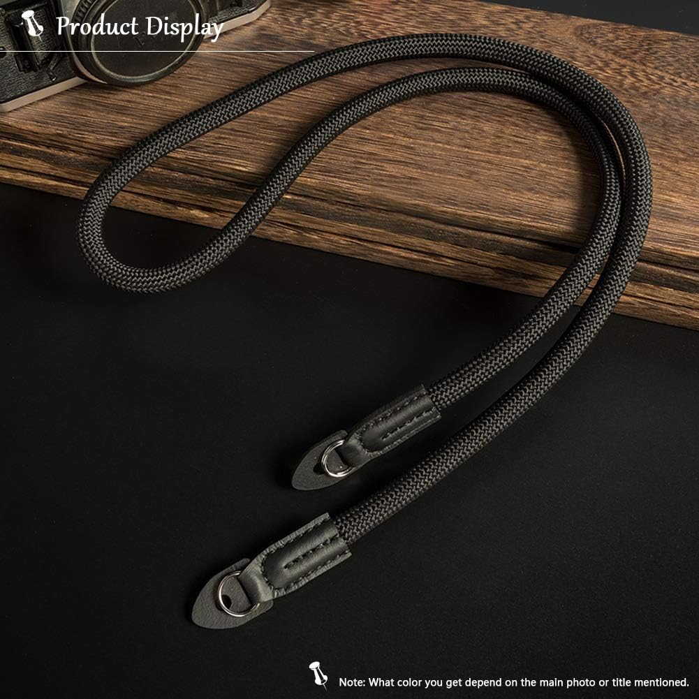VKO Vintage Camera Neck Strap,Nylon Rope Camera Shoulder Straps for Photographers Film DSLR Black, 100 - Image 4