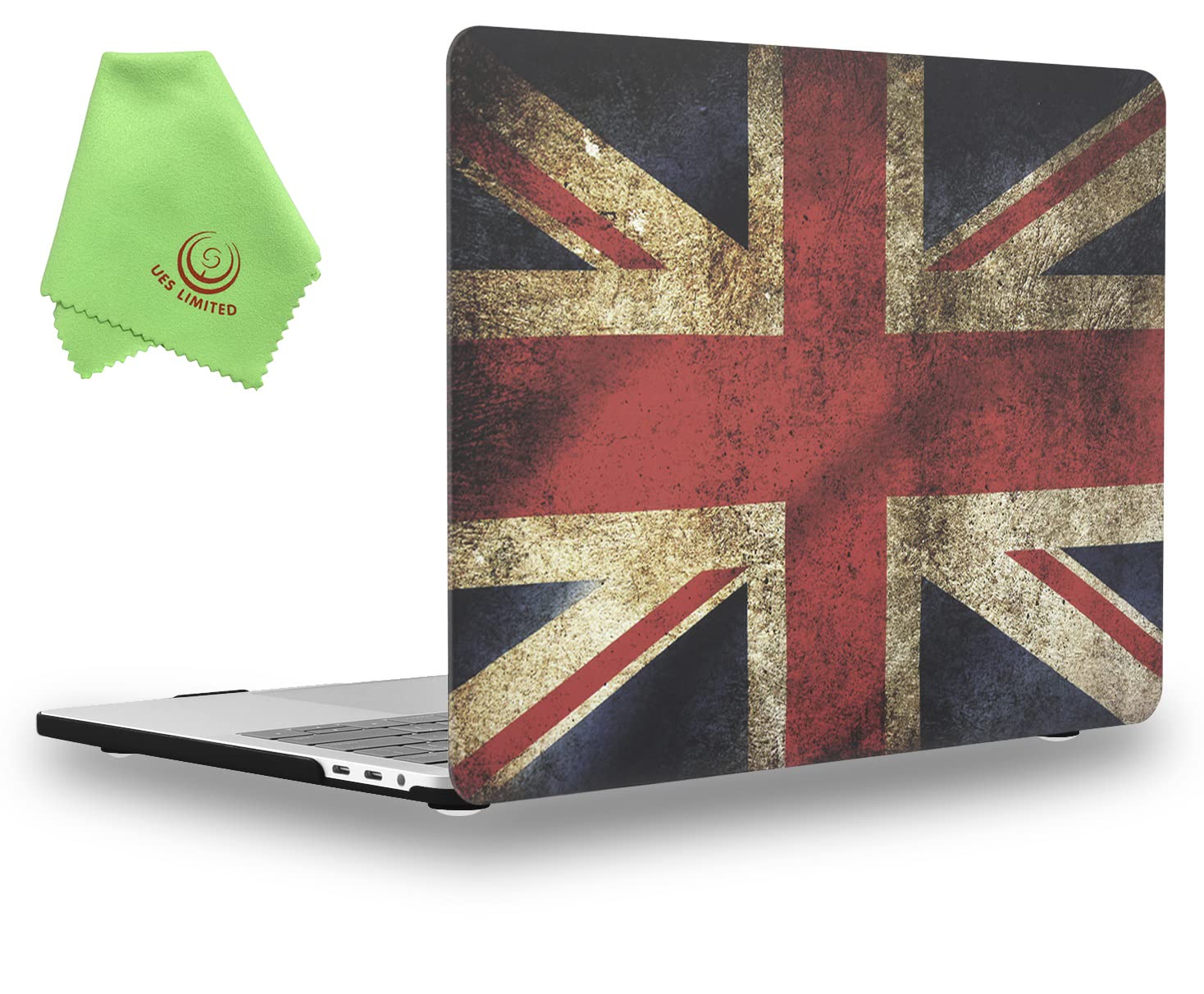 UESWILL Compatible with MacBook Pro 16 inch Case 2019 2020 Release Model A2141, Matte Hard Case for MacBook Pro 16 inch with Touch Bar & USB-C, UK Flag