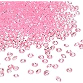 uxcell 5000Pcs Wedding Table Scatter Confetti Fake Crystals Acrylic Diamonds Rhinestones Vase Fillers Gems for Crafts,Table Centerpiece Decor, Bridal Shower Party (Light Pink, 4.5mm)
