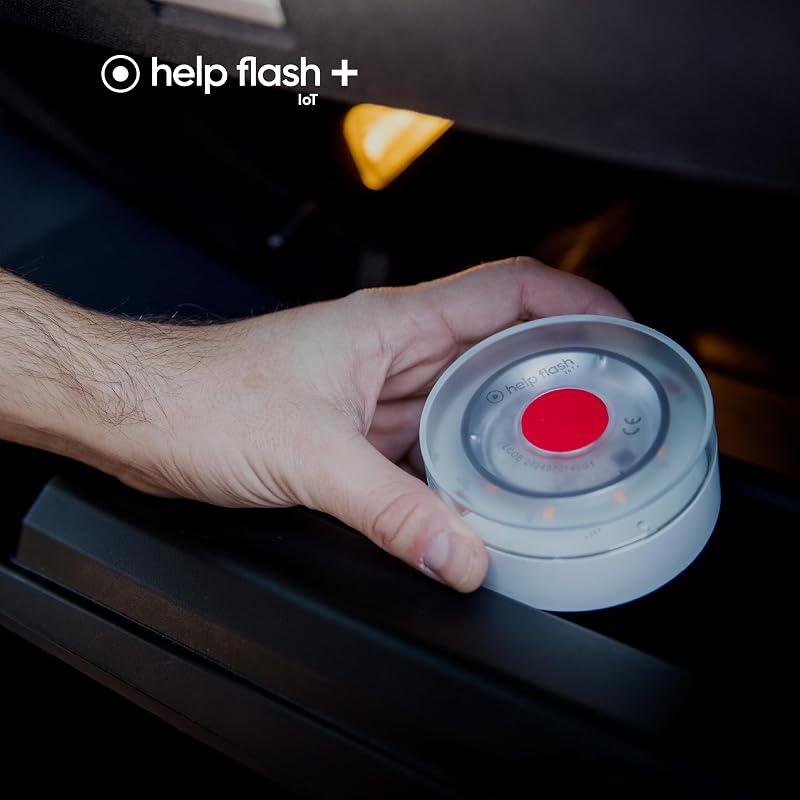 +, Luz de Emergencia V16 con Geolocalización y más de 290 candelas de potencia, Exigible a partir de 2026, Conectada con DGT 3.0, Señal V-16 para Coches, plan de datos incluido