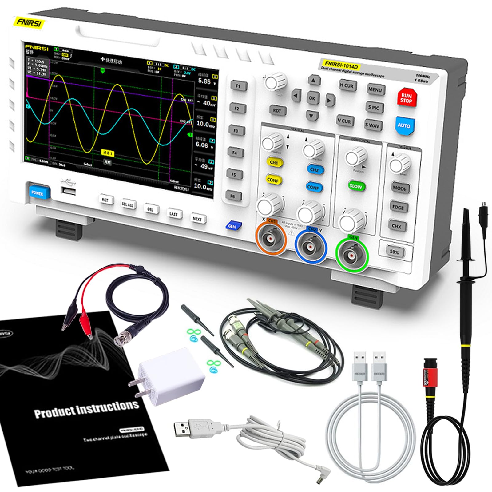 Mua 2 Channel Oscilloscope ADS1014D, 2in1 Oscilloscope and Signal ...