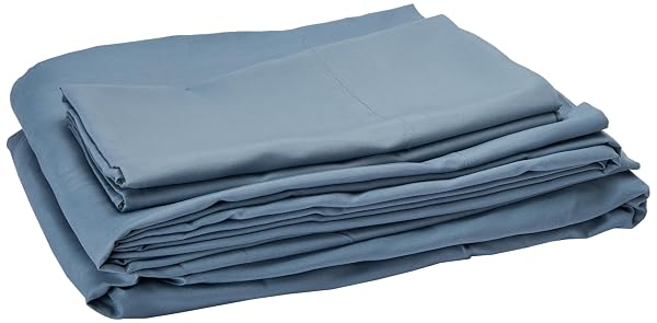 AMAZON BASICS FULL/QUEEN COMFORTER SET WITH HERRINGBONE SHEETS, 7-PIECE GRAY LEAF BEDDING, LIGHTWEIGHT MICROFIBER BED-IN-A-BAG