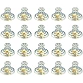 Nextpal 20 Pcs Silicone Earring Backs 18K Gold Plated, Secure Locking Flat Backs Replacement for Studs Heavy Earrings Droopy Ears, Rubber Replacements for Women Men Daily Wear Jewelry