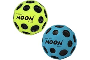 Waboba The Original Moon Ball 2 Pack - Super Bouncy Wall Balls for Kids and Teens - Outdoor Sports Toy Gift - Yellow & Cobalt