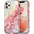 Btscase for iPhone 11 Pro Max Case (2019),[Military Grade Drop Tested] Marble Pattern Design Slim Rugged Shockproof Women Girls Men Protective Anti-Scratch Cover for iPhone 11 Pro Max, All Rose Gold