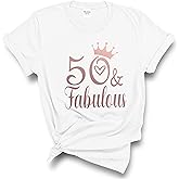 IHK, 50 and Fabulous Birthday T-Shirt, 50 and Fabulous Shirt, 50th Birthday Gift for Women and Men