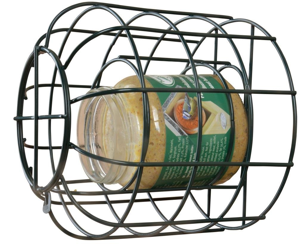 Esschert Design 2075463 Squirrel Proof Peanut Butter Feeder, Green (Peanut butter not included)