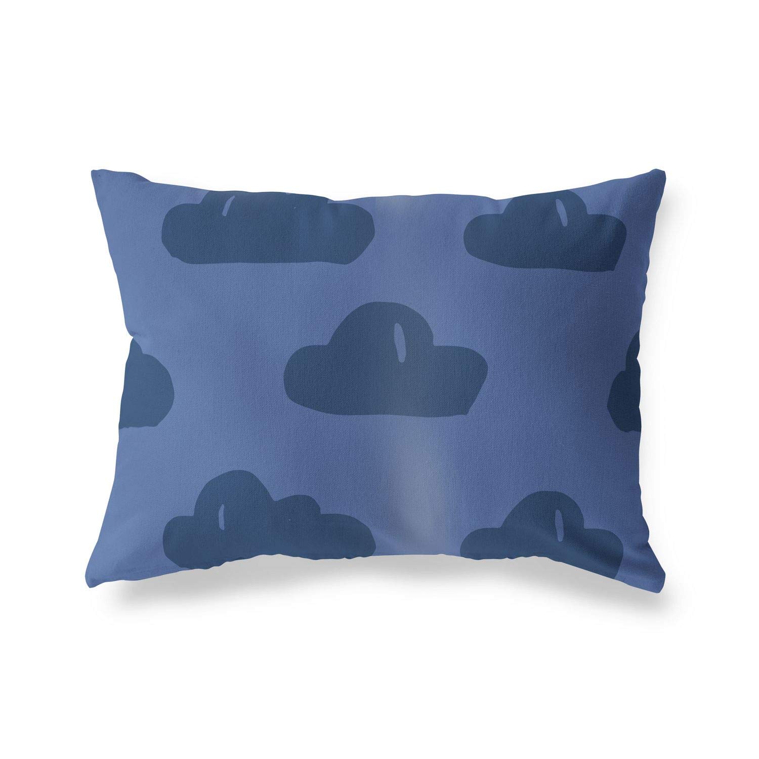 BonaMaison Decorative Cushion Cover, Blue Throw Pillow Covers, Home Decorative Pillowcases for Livingroom, Sofa, Bedroom, Size: 45X60 Cm - Designed and Manufactured in Turkey