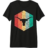 Retro Texas Bull Longhorns T-Shirt Premium Tri-Blend T-Shirt