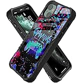 KWSAAHU Compatible with iPhone 13/14 Case Anti Slip Shockproof Hard PC Back Soft TPU Prevention Protective Case, Unique Design Fashion Print for Women and Men - Gaming
