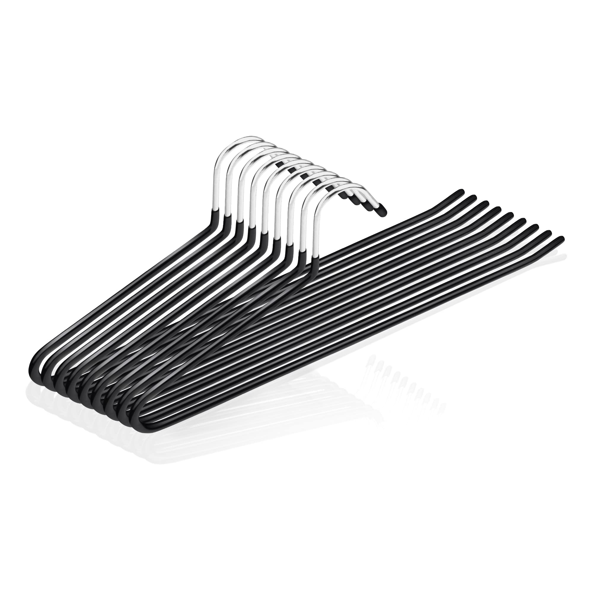 【Amazon.co.jp 限定】チチロバ(TITIROBA) ズボンハンガー スラックス ハンガー パンツハンガー すべらない 跡がつかない 10本組 ブラック 22AB013商品画像