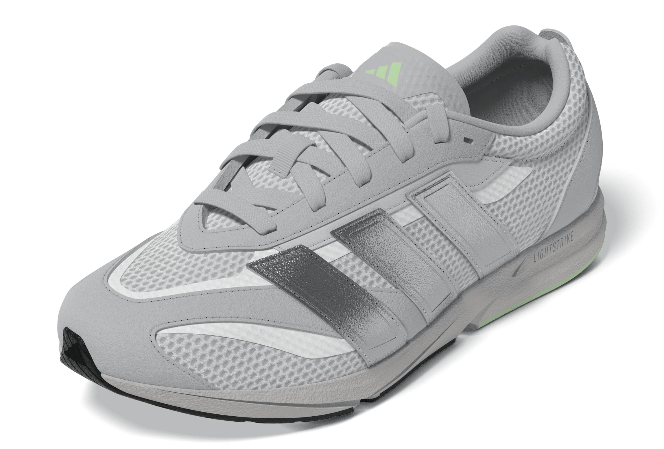 adidas Women’s Lightblaze LP, Grey/Silver Metallic/Semi Green Spark, 5.5