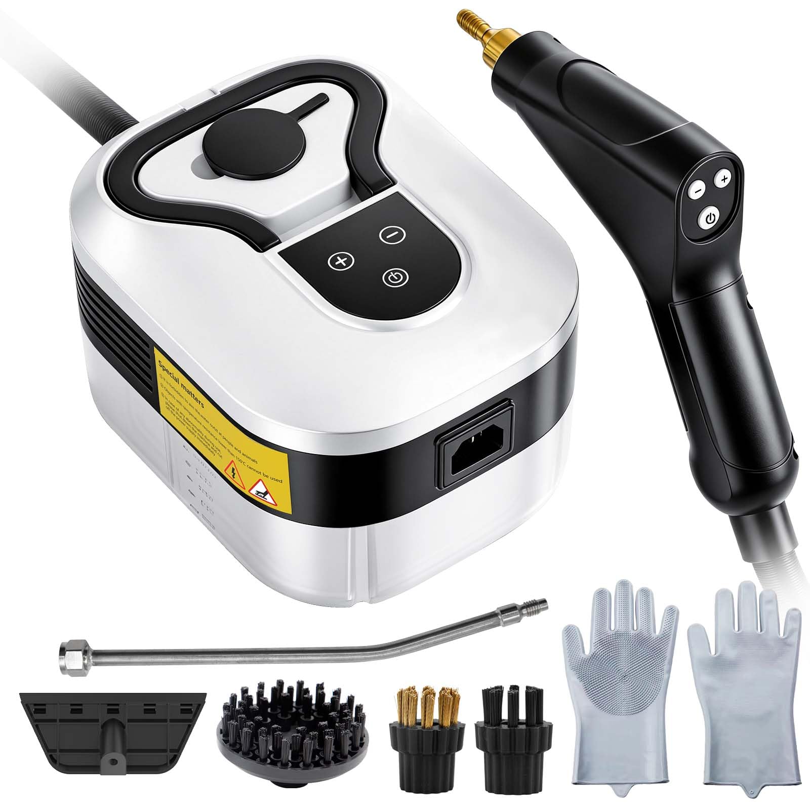 Photo 1 of 2500W Steam Cleaner for Home & Car, 15s Heat-Up Handheld Steamer for Cleaning, 1.2L Portable High Steam Cleaners, 6-Level Steam Control with 14 pcs Accessories Kit for Car, Floors, Couches, Grout