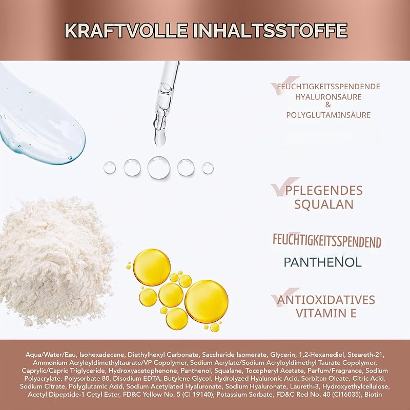 SUPERCHARGED HA+PGA Intensive Feuchtigkeitscreme mit 3x Wirkung – Anti-Falten tagescreme gesicht– Hyaluronsäure & Squalan – Vitamin E -Vegan Kosmetik – Gesichtscreme Männer und Damen – 50 ml