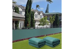 THMINS 2-Pack 4' x 50' Fence Privacy Screen – Total 100 Ft, Heavy-Duty 180 GSM Anti-Peeping Mesh Cover for Garden, Backyard, Wall & Outdoor Fence Decoration, Green