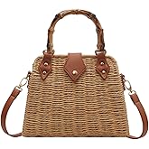 Cross Body Handbags for Women Straw Woven Beach Bag 2026 Summer Handmade Purses Wicker Rattan Bag Holiday
