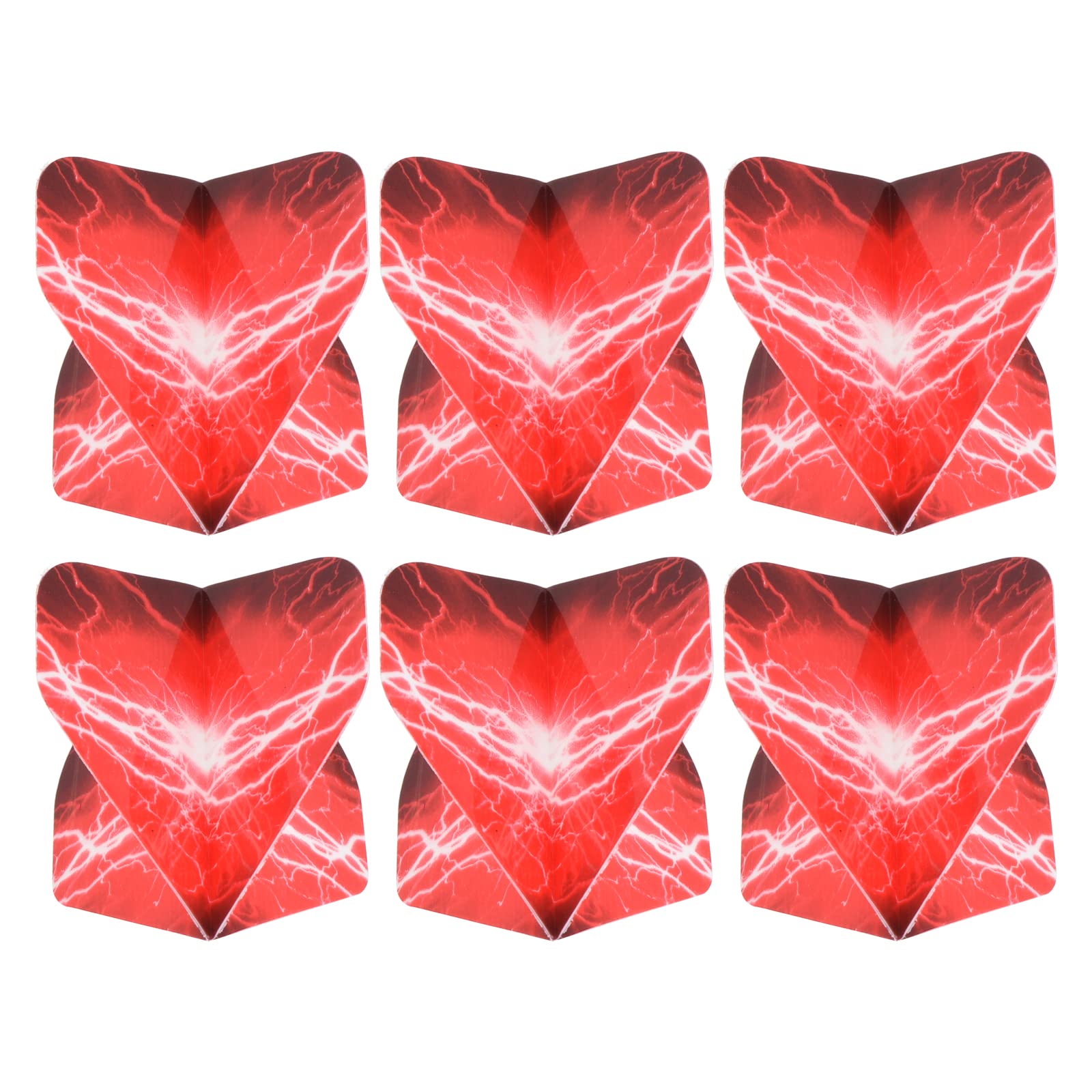 PATIKIL Dart Flights, 6 Pack PET Standard Darts Accessories Replacement Parts for Soft & Steel Tip, Red, White