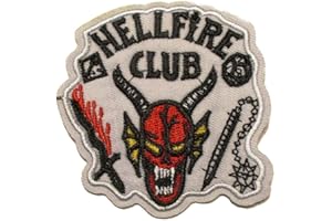 hotrodspirit - 12 cm Hellfire Club White Demon Devil Iron-on Patch for Jacket