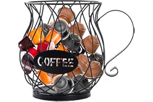 K Cup Holder, Coffee Pod Holder, Coffee Capsule Storage Basket, Espresso Pod Holder, K Pod Container for Counter, Coffee Bar 