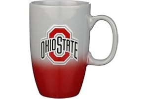 The Memory Company Officially Licensed NCAA 22oz Ceramic Ombre Sculpt Tall Mug - Premium Collegiate Drinkware, Perfect for Hot & Cold Beverages, Ceramic, Team Spirit Drinkware for Fans & Collectors