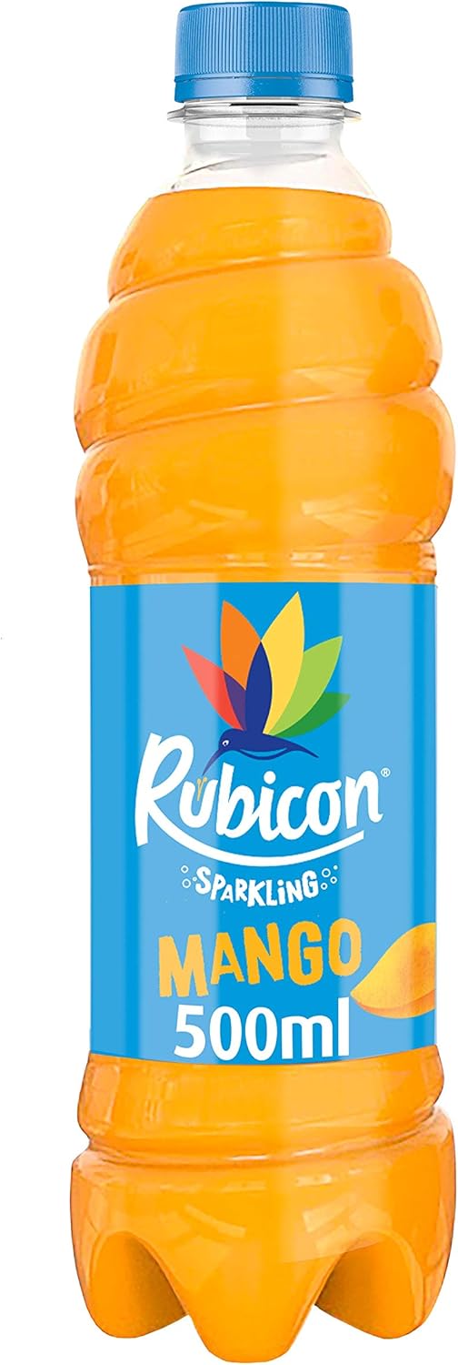 Rubicon Sparkling Mango Fizzy Drink Bottles, 500 ml, (Pack of 12): Amazon.co.uk: Grocery