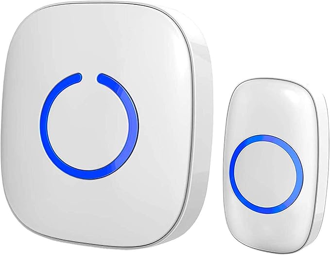 Sadotech White Wireless Doorbell Kit Model C Wireless Doorbell For Home With 1 Push Button Transmitter And 1 Receiver Waterproof Long Range Wireless Door Bell Battery Operated Door Bells Doorbell Kits Amazon Com