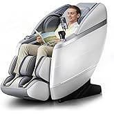 HealthRelife 4D Massage Chair Full Body, 166° Flexible Track, 18 Modes, 11 Techniques, 36 Airbag Massage, with Yoga Stretch, Foot Massage, Zero Gravity Massage Recliner(Grey)