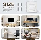 Dedjgoo 4PCS Single Gang Brush Wall Plate for Cable Pass Through Cover White view 7