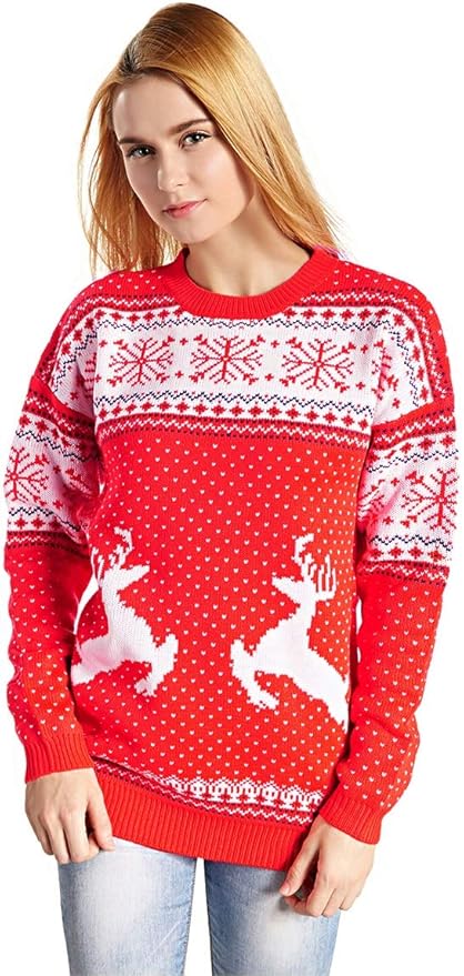 pullover mit schneeflocken damen