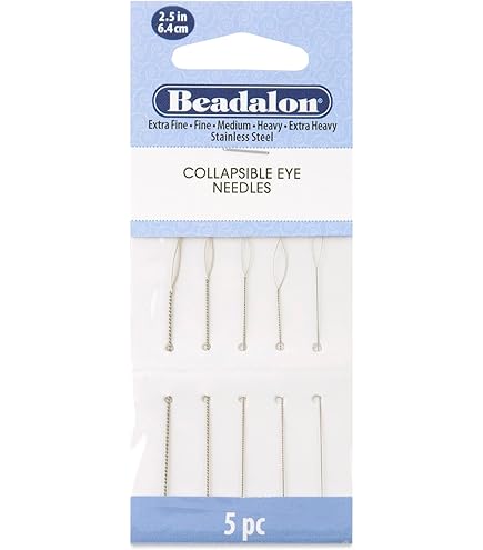 Uxcell Big Eye Beading Needles - 3.94 Inch Stainless Steel Embroidery Needles For Beads & Crafts (3 Pack)