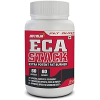 NutriJa ECA Stack - Extra Potent Fat Burner | Ephedra Extract, Yohimbine, Caffeine - 60 Servings