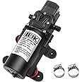 IEIK 12 Volt Diaphragm Pump 3LPM 0.8 GPM 100PSI Self Priming Sprayer Pump 12V DC Fresh Water Pump Water Pressure Switch for RV Camper Marine Boat Lawn (30W)