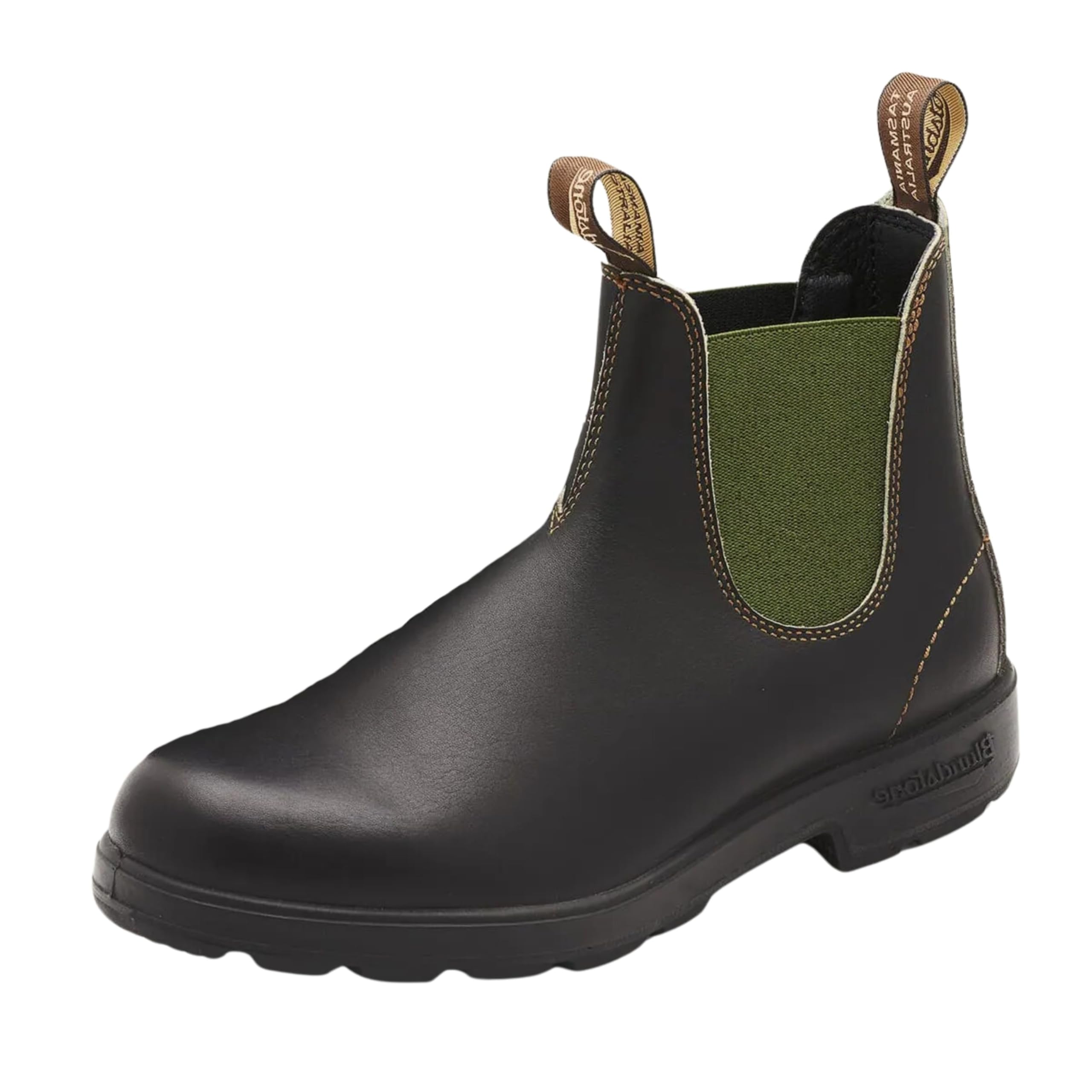 Photo 1 of (Used)(mens 5) Blundstone Original 519 Series Unisex Chelsea Boots with Premium Water Resistant Leather and Cushioned Midsoles, Stout Brown/Olive
