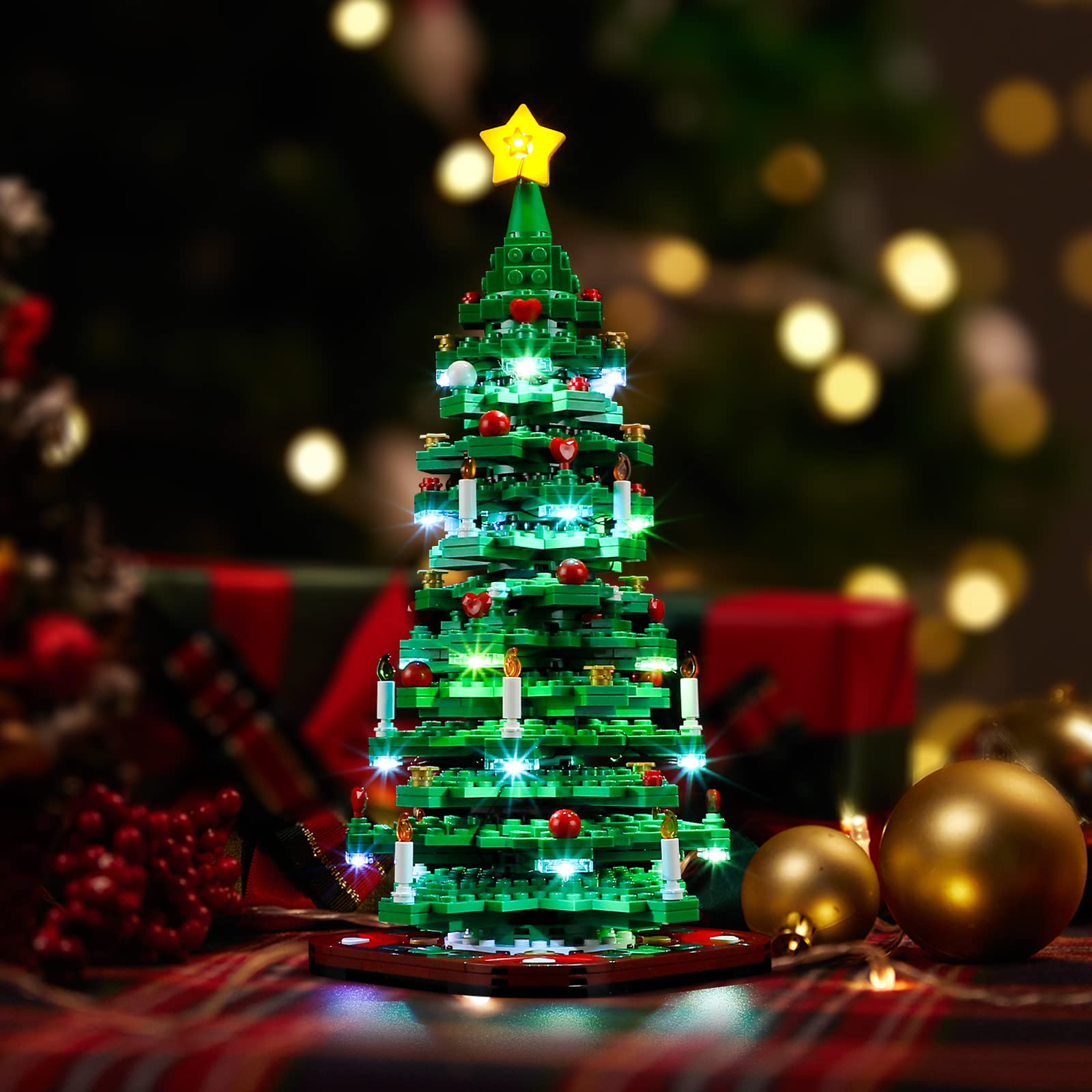 LIGHTAILING Light for 40573 Christmas Tree- Led Lighting Kit Compatible with Building Blocks Model - NOT Included The Model Set