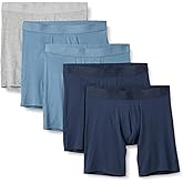 Amazon Essentials Men's Super Soft Modal Boxer Briefs, Pack of 5