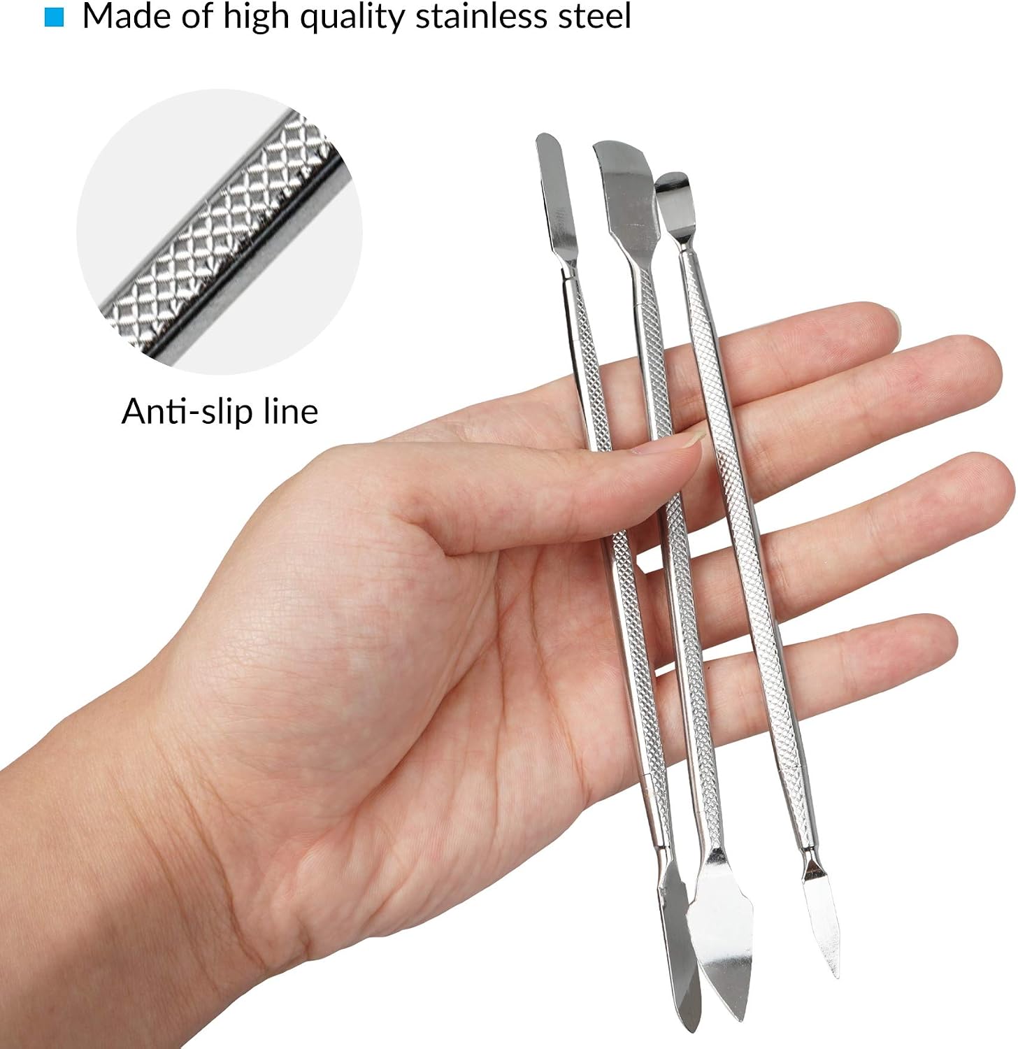 YEYIT Metal Spudger Opening Disassemble Tools(3Pack), for Pry Open Tablet Screen Mobile Phone/iPad/Tablet/Laptop Repair Tool Kit - Image 4