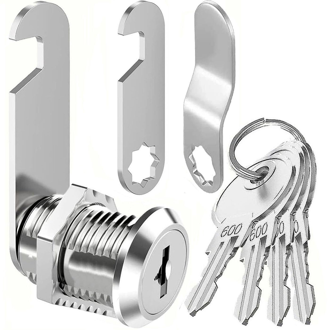 Litensh Mailbox Lock with 4 Keys, Lock for Cabinet Cam Letterbox Drawers Dresser Cupboard Door Furniture Locker Locks (30MM)