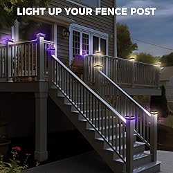 Peasur 2 Packs 4x4 Solar Post Cap Lights