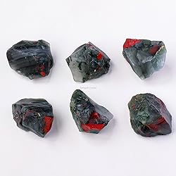 Apengshi African Bloodstone Raw Crystals 2PCS