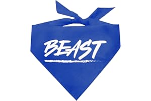 TEES & TAILS Beast Dog Bandana (25 Royal, One Size)