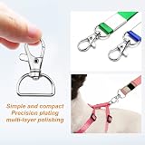 Yoicn Lth 40 PCS Silver Lobster Claw Clasps 360° Rotating Snap Hooks view 4