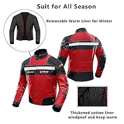 BORLENI Motorcycle Jacket Motorbike Riding Jacket