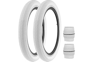BALINGE 14 16 20 24 26 x 2.125 bike tire 2 pack kids bike tires Folding Replacement Tires Fits Most Kids Bikes,bmx tires 14/16/20/24/26 inch,Multiple colors