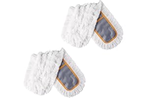 Commercial 24" Dust Mop Pads 2 Pieces Just Fit CLEANHOME Commercial Dust Mop,Grey
