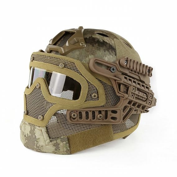 GUO Tactical Helm PJ Sogar Predator Rüstung Drahtgitter Maske, Schutzbrille Integrierte Taktische Cs Outdoor-Ausrüstung