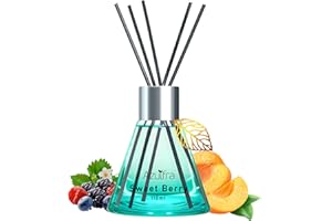 Azulfra Reed Diffuser Set 3.4 oz, Berry Scent Diffusers for Home, Aromatherapy Diffuser for Room Office and Desk Decor