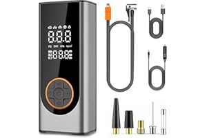 LiveGo Tire Inflator Portable Air Compressor, 150 PSI Fast Inflation Cordless Air Pump with 18000mAh Battery & Digital Pressure Gauge, Auto Tire Inflator for Car Tires, Motorcycle, Bike, Ball