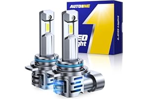 AUTOONE 9012 LED Bulb, 800% Brighter, 3 Min Quick Install, 20 Years Lifespan, No Flicker, 99% Compatibility