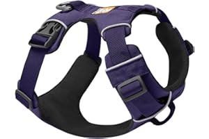 Ruffwear, Front Range Dog Harness, Reflective and Padded Harness for Training and Everyday, Purple Sage, Small
