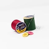 Korbond 320m Sewing Thread 2 x 160m Spools White Polyester Hand Machine view 2